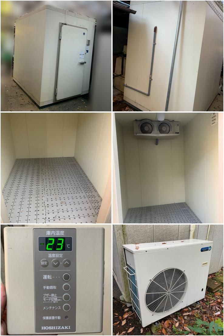 1.5坪プレハブ冷凍庫 冷凍機 日立 KX-R3A2据付工事価格込み - 季節 
