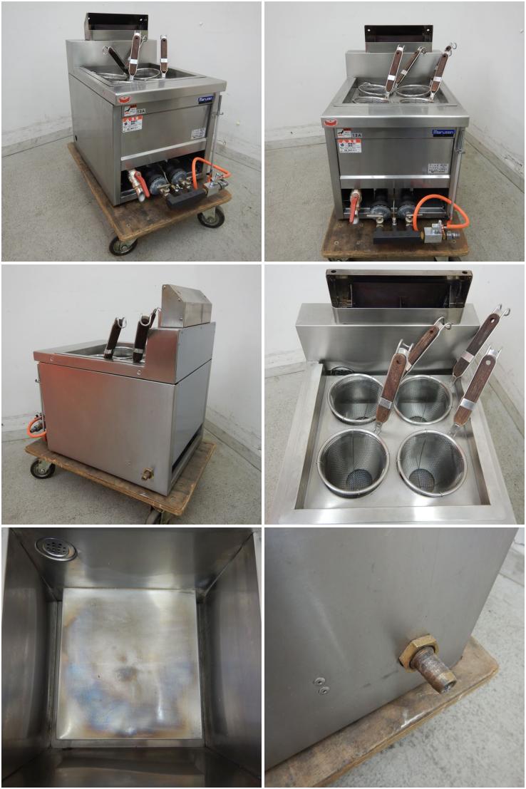 マルゼン ゆで麺機 ＬＰガス用 卓上型4口 - 調理器具